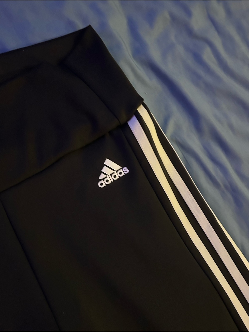 Adidas Womens small Stripe Tight Pant Color Black aeroready